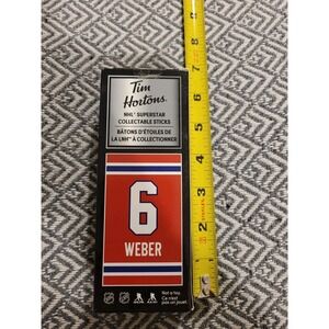 Tim Hortons 2021 NHL Superstar Collectible Mini Hockey Stick # 6 Shea Weber